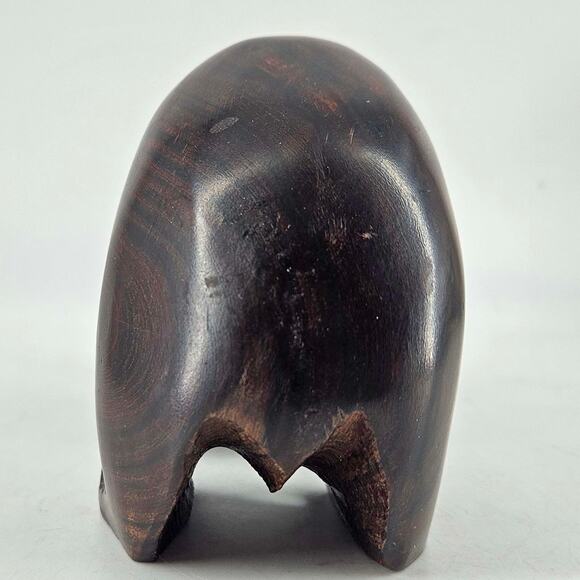 Vintage Hand Carved Ironwood Grizzly Bear with fish figurine - Picture 4 of 5